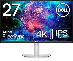 【Amazon.co.jp限定】Dell S2721QS 27インチ 4K モニター (3年間無輝点交換保証/IPS非光沢/DP・HDMIx2/sRGB 99%/縦横回転・高さ調節/AMD FreeSync/スピーカー付)